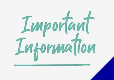 Important information infographic